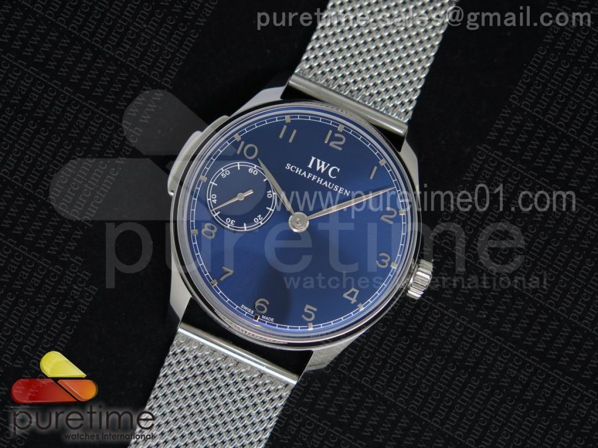 YL공장 IWC 포르투기저 524204 블루다이얼  / 브슬 Portuguese SS IW5242 YLF Blue Dial on SS Mesh Bracelet A95290