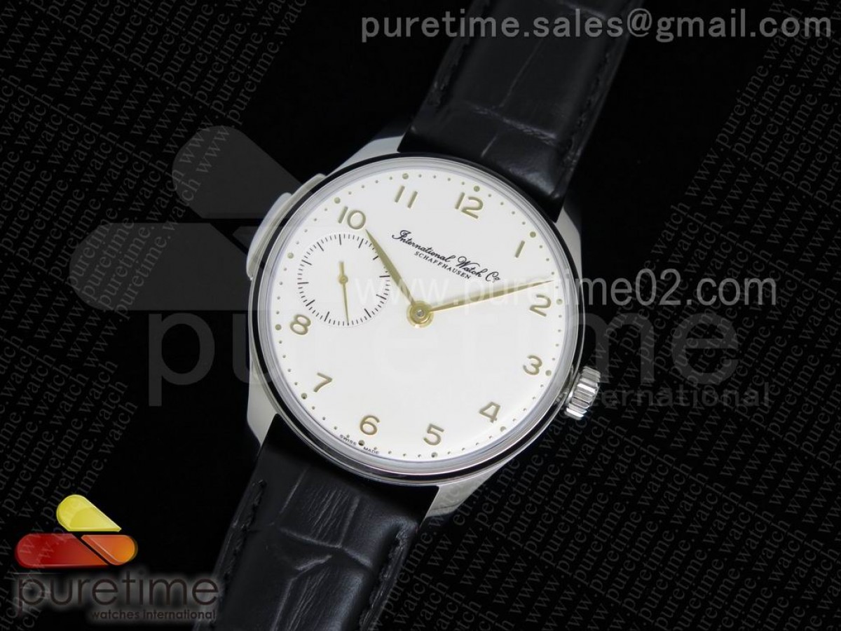 YL공장 IWC 포르투기저 NEW 5242 화이트다이얼  / 가죽 Portuguese SS IW5242 YLF New Style White Dial on Black Leather Strap A95290