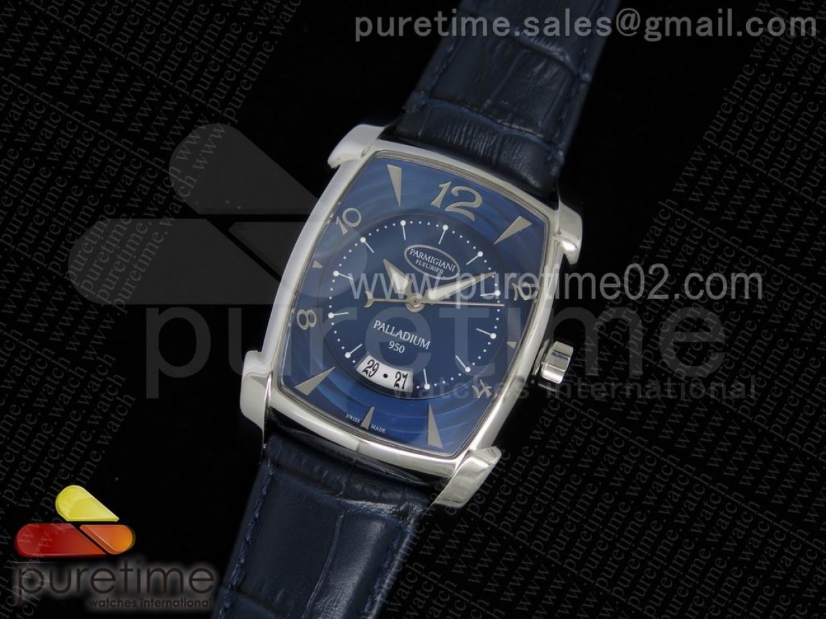 파르마지아니 칼파 그란데 빅 세컨즈 핸즈 블루 다이얼 Kalpa Grande Big Seconds Hand SS Blue Dial on Blue Leather Strap A331