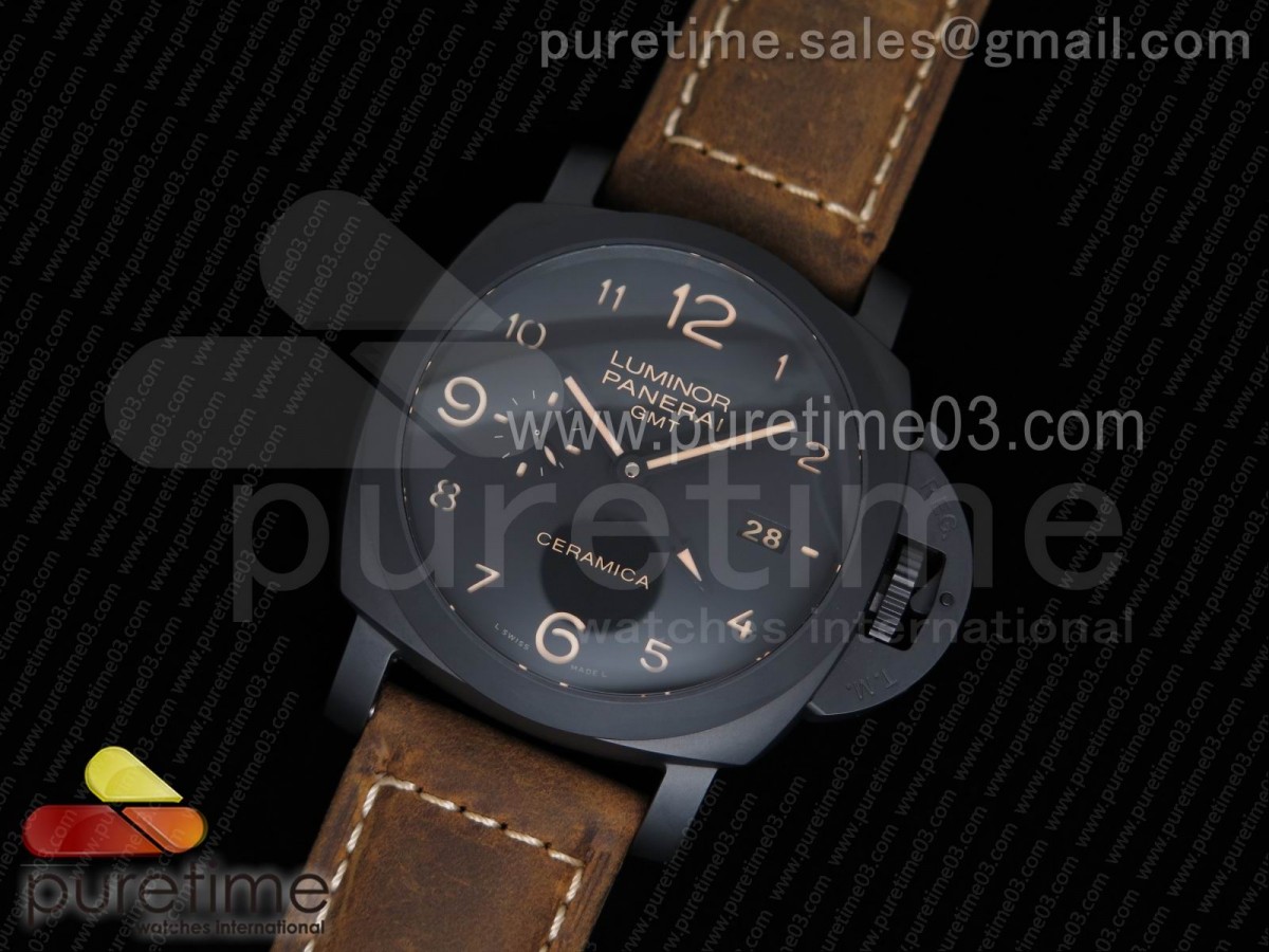 VS공장 파네라이 PAM441 O 리얼 세라믹 브라운 아소 스트랩 PAM441 O Real Ceramic VSF 1:1 Best Edition on Brown Asso Strap P.9001 Super Clone V2