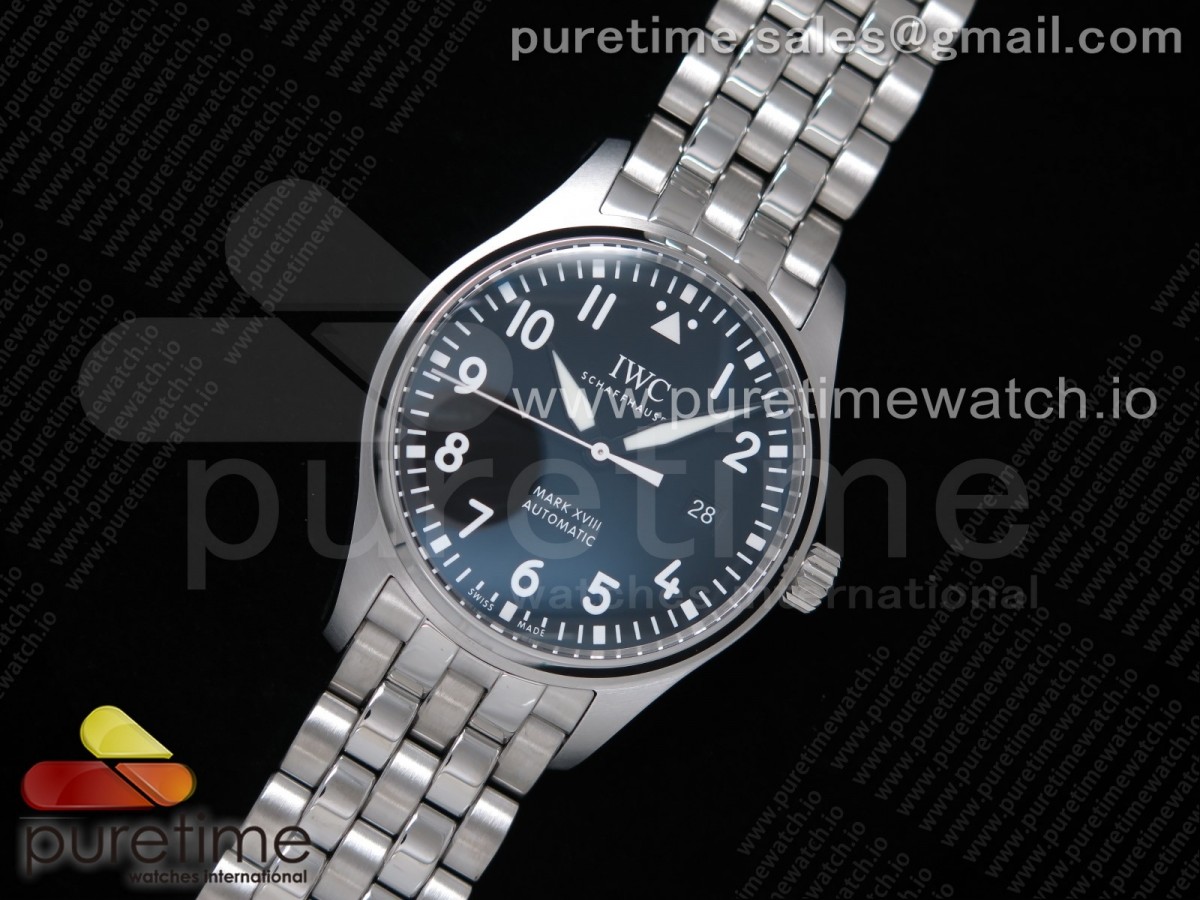 V7공장 마크18 블랙다이얼 브슬 /Mark XVIII V7F 11 Best Edition Black Dial on SS Bracelet ETA2892