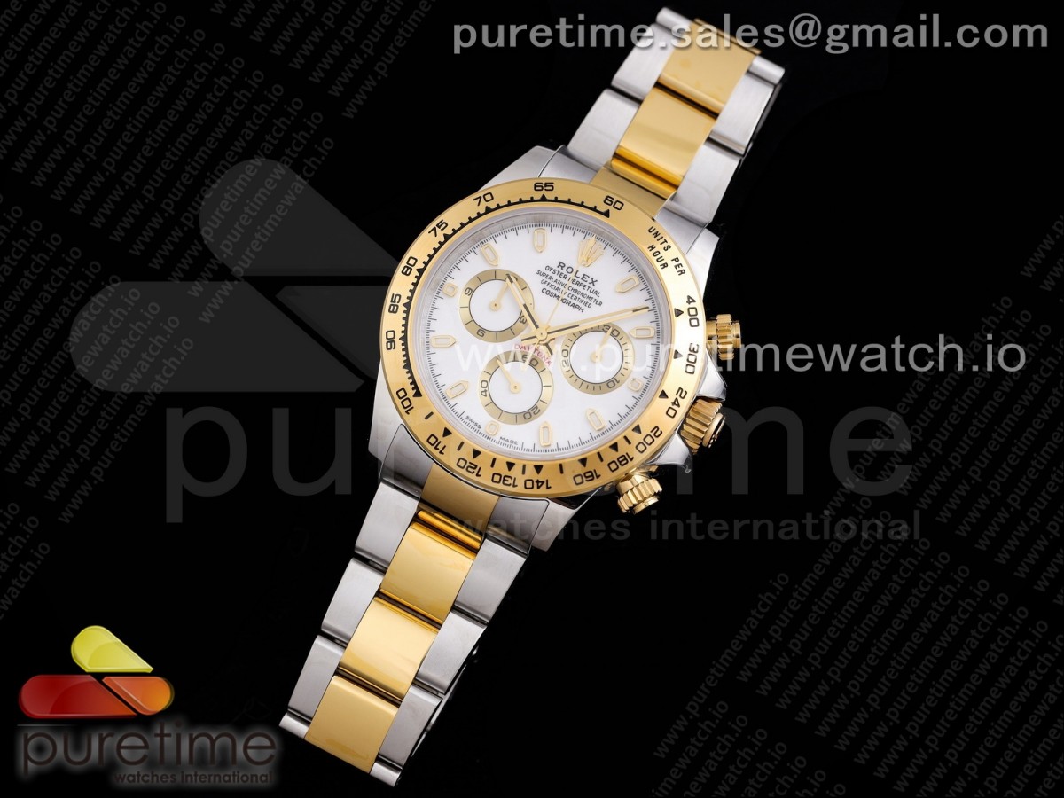 TW공장 롤렉스 데이토나 옐로우골드콤비 화이트다이얼 브슬 / Daytona SSYG TWF YG Bezle White Dial on SSYG Brcelet A4130