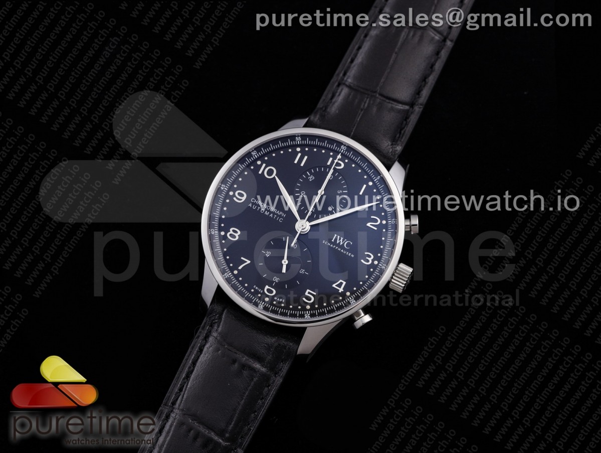 ZF공장 V3 IWC IW3716 포루트기저 블랙다이얼 가죽 / Portuguese Chrono IW371609 ZF 11 Best Edition Black Dial on Black Leather Strap A69355