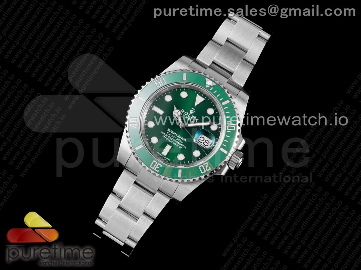 V6공장 롤렉스 서브마리너 그린 904L 2824 / Submariner 116610 LV Green Ceramic 904L Steel V6F 11 Best Edition A2824