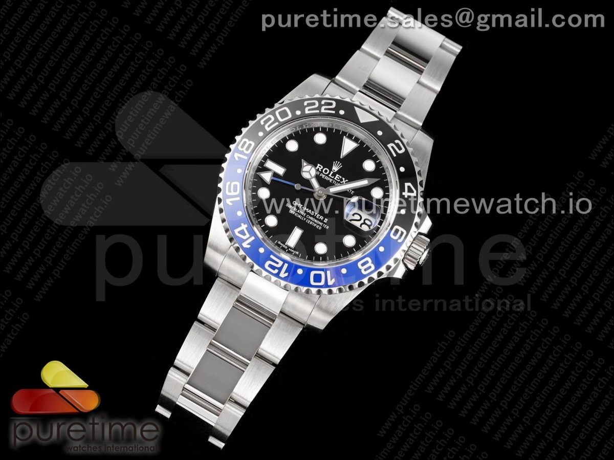 AR공장 롤렉스 GMT마스터2 배트맨 블루앤블랙 브슬 / GMT-Master II 116710 BLNR BlackBlue Ceramic 904L Steel ARF 11 Best Edition SH3186 CHS