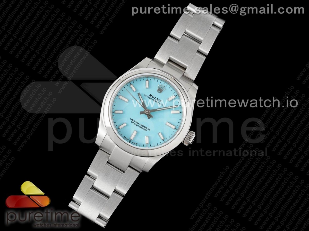 EW공장 롤렉스 오이스터퍼페츄얼 31MM 블루다이얼 브슬 (인덱스틀어짐 교환X)  / Oyster Perpetual 31mm 277200 EWF Best Edition Tiffany Blue Dial on SS Bracelet 6T15