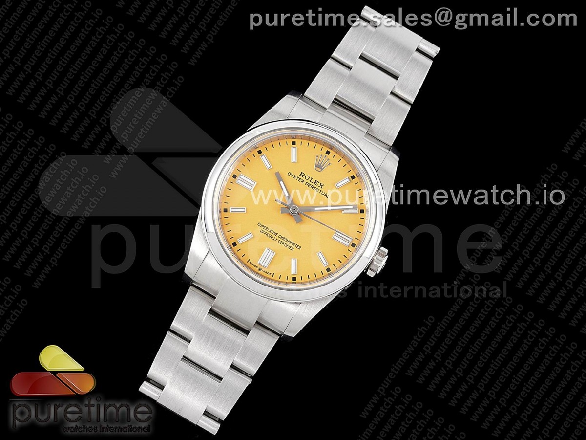 GM공장 롤렉스 오이스터 퍼페츄얼 36MM 12600 옐로우다이얼 브슬 / Oyster Perpetual 36mm 126000 GMF 11 Best Edition 904L Steel Yellow Dial on SS Bracelet SA3230