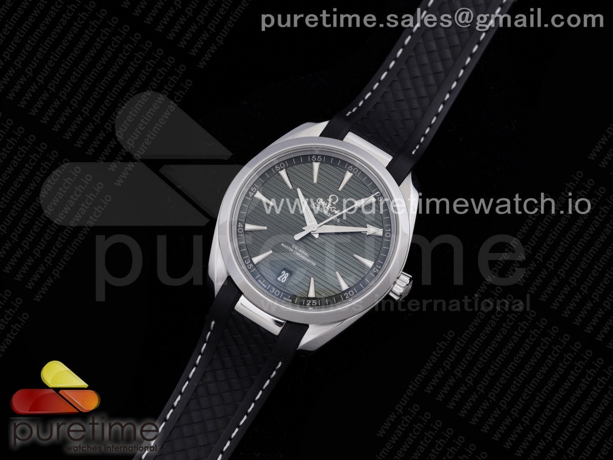 VS공장 오메가 아쿠아테라 그린 러버 / Aqua Terra 150M Master Chronometers VSF 1:1 Best Edition Green Dial on SS Rubber A8900 Super Clone