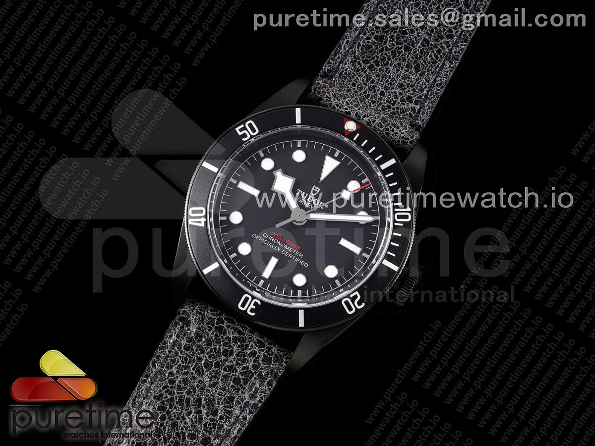 ZF공장 V5 튜더 블랙베이 헤리티지 다크DLC 블랙베젤 가죽 / Heritage Black Bay Dark DLC ZF 11 Best Edition Black Bezel on Distressed Leather Strap A2824 V5