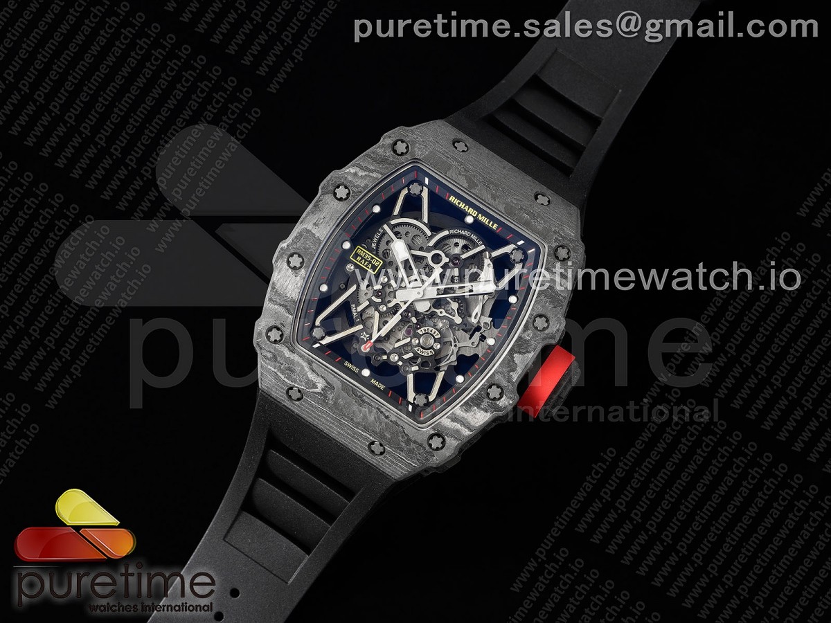 ZF공장 V4 RM035-02 NTPT 스켈레톤다이얼 블랙러버 / RM035-02 Real NTPT ZF 11 Best Edition Skeleton Dial on Black Rubber Strap NH05A V4