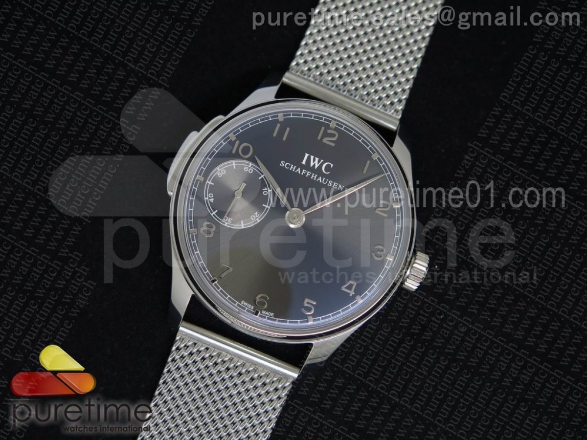 YL공장 IWC 포르투기저 524204 그레이다이얼  / 브슬 Portuguese SS IW524205 YLF Gray Dial on SS Mesh Bracelet A95290