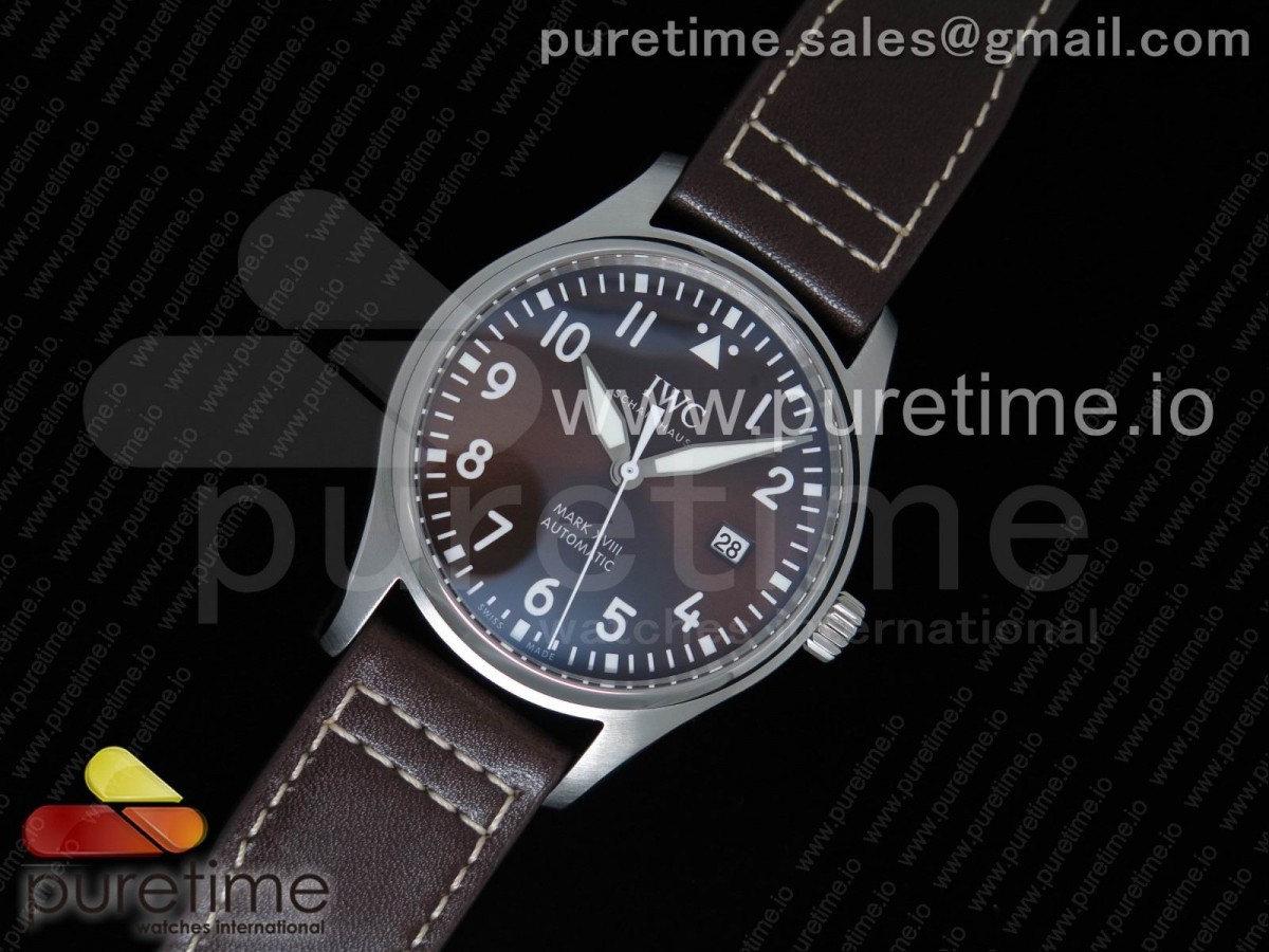 V7공장 IWC 마크18 327003 앙트안 드 센티 엑세베리 ETA2892무브 / 가죽 MARK XVIII ANTOINE DE SAINT EXUPÉRY IW327003 SS V7F 1:1 Best Edition on Brown Leather Strap ETA2892