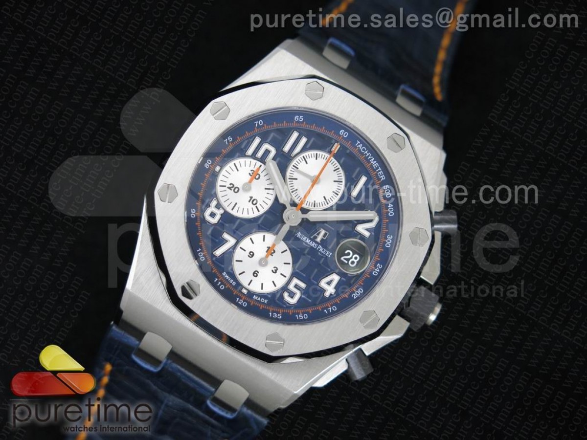 JF공장 오데마피게 로얄오크 오프쇼어 2014 Navy 블루테마 / 가죽 + 러버 스트랩 증정 Royal Oak Offshore 2014 