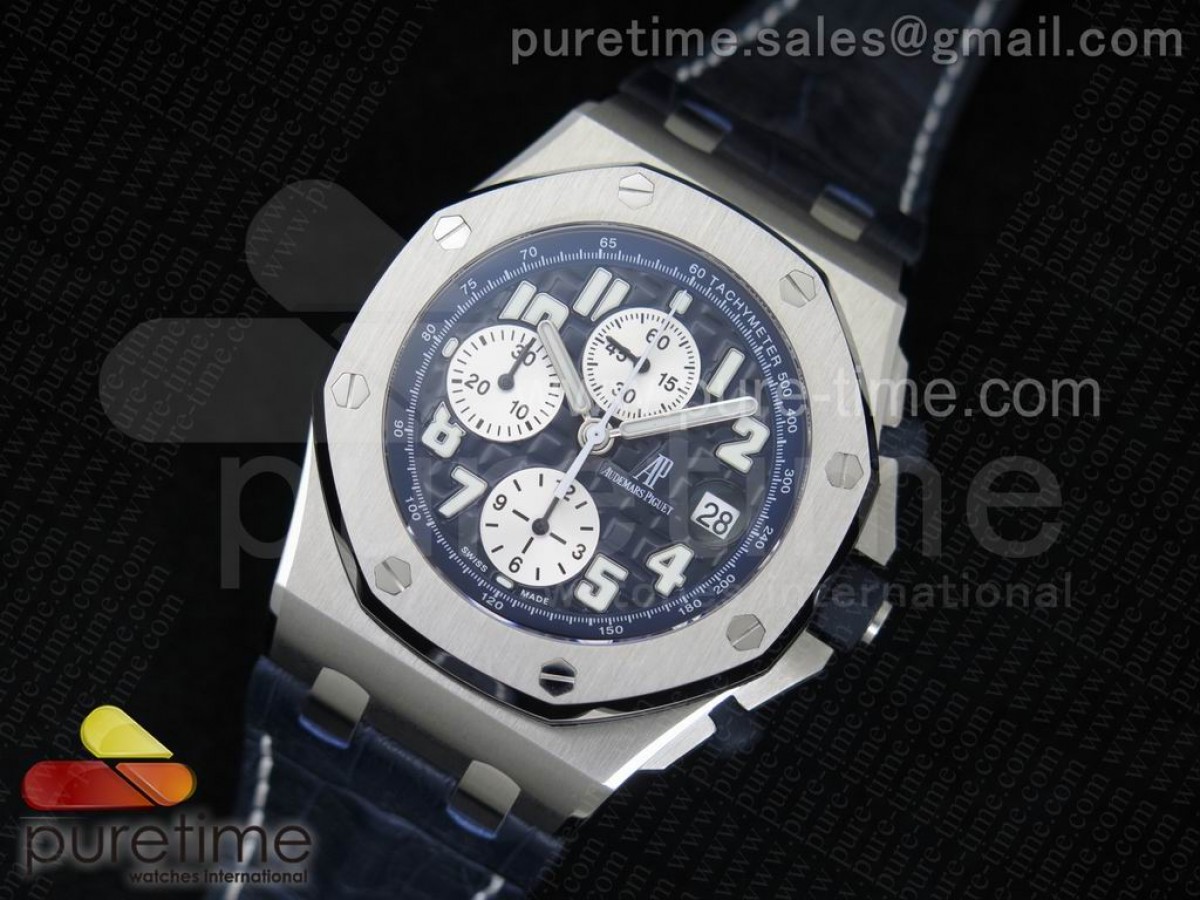 JF공장 오데마피게 로얄오크 오프쇼어 블루테마 / 가죽 Royal Oak Offshore JF 1:1 Best Edition Blue Themes on Blue Leather Strap A7750