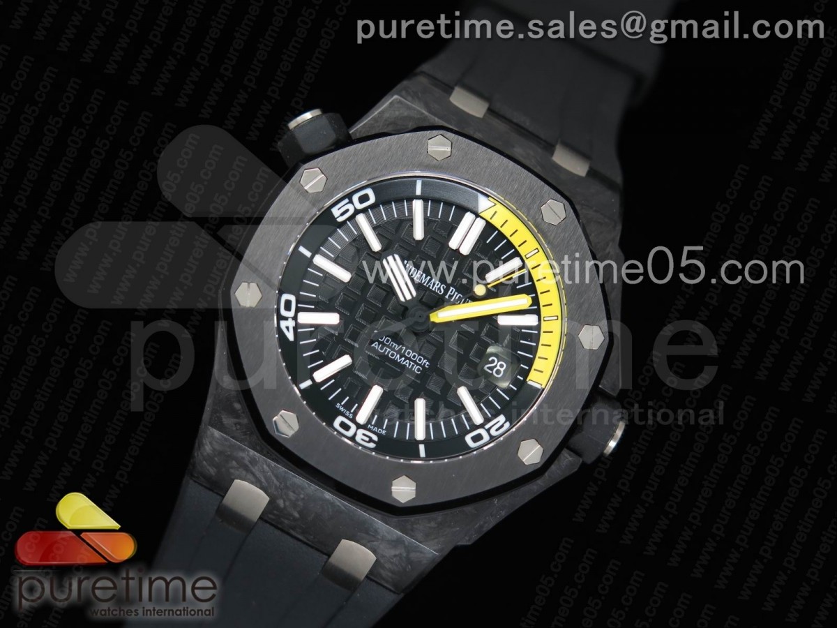 XF공장 오데마피게 로얄오크 오프쇼어 다이버 카본 / 러버스트랩 Royal Oak Offshore Diver Forged Carbon XF 1:1 Best Edition on Rubber Strap A2836 V2