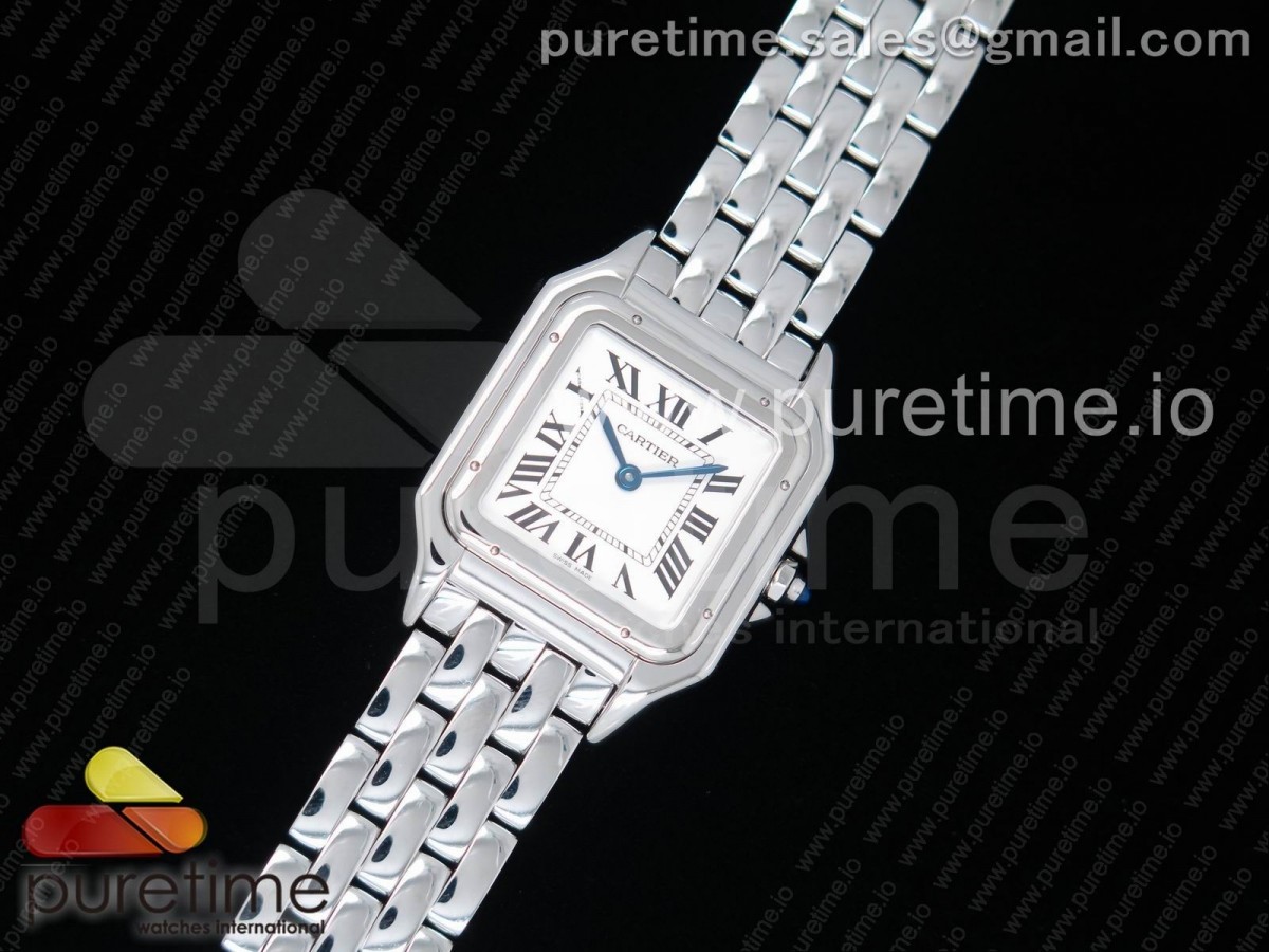 GF공장 까르띠에 팬더 드 화이트다이얼 / 브슬 Panthère Secrete Ladies SS GF 1:1 Best Edition White Dial on SS Bracelet Ronda Quartz