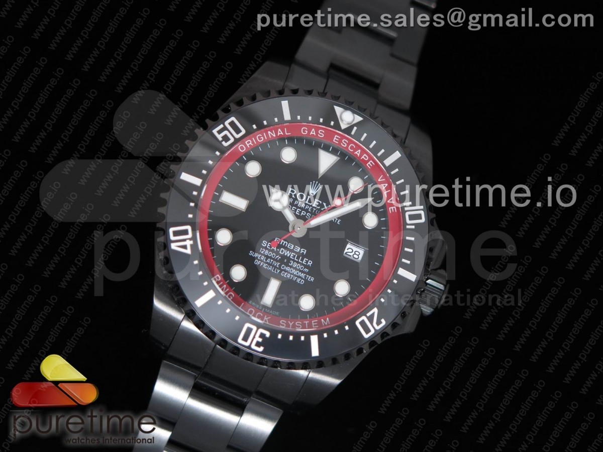 VR공장 롤렉스 씨드웰러 밤포드 / 브슬 Sea-Dweller 116660 Bamford PVD VRF Best Edition Black Dial on SS Bracelet A2836 MAX