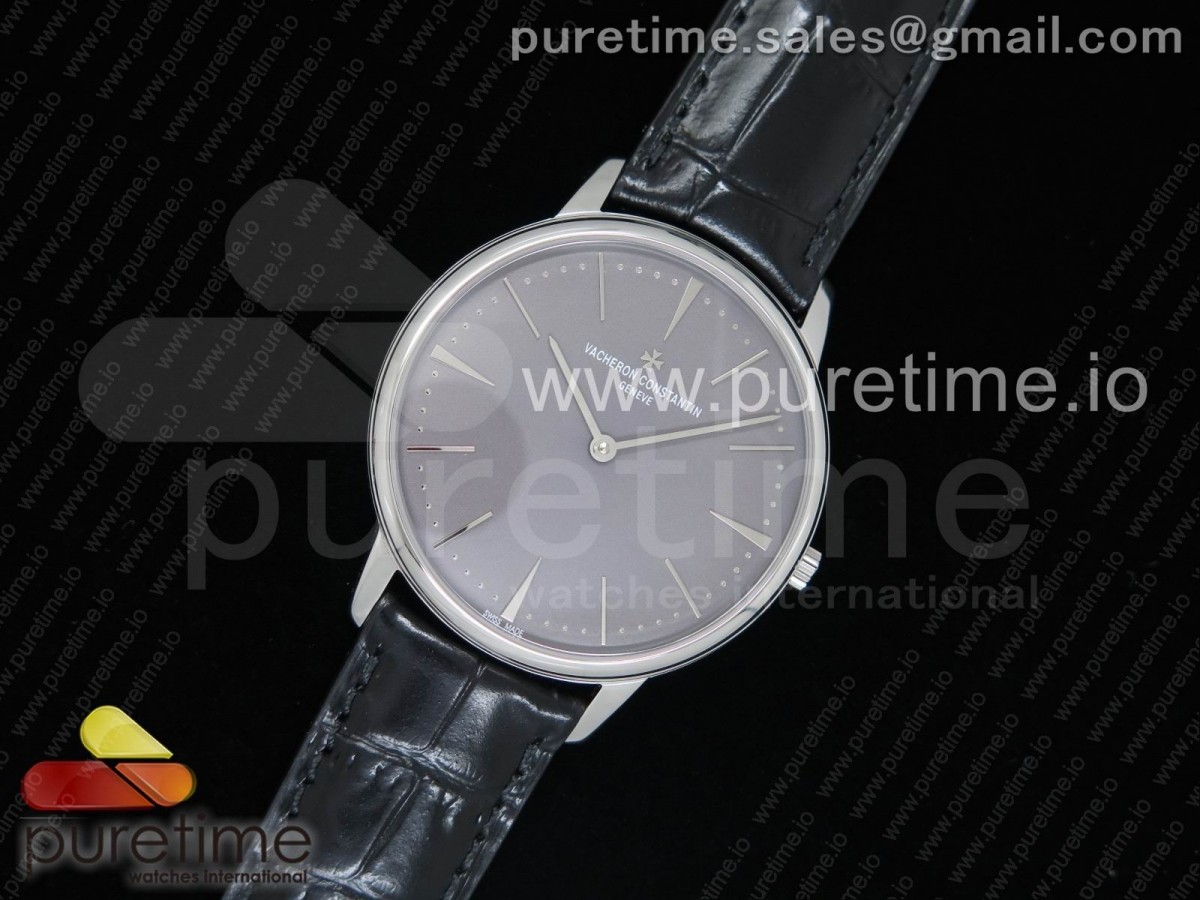 MK공장 바쉐론콘스탄틴 패트리모니 / 가죽 Patrimony 81180 SS MKF 1:1 Best Edition Gray Dial on Black Leather MIYOTA 9039