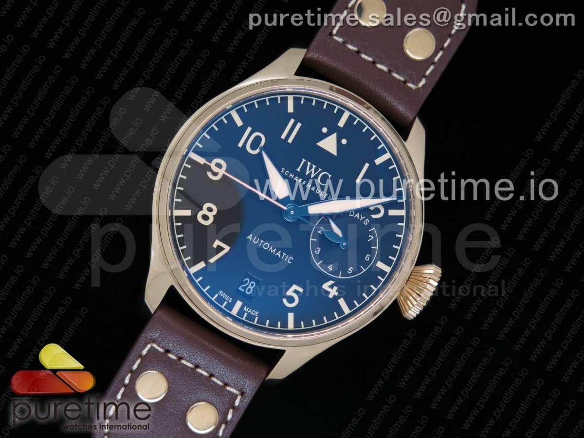 YL공장 IWC 빅파일럿 501005 Big Pilot IW501005 RG YLF Best Edition Black Dial on Brown Leather Strap A52000