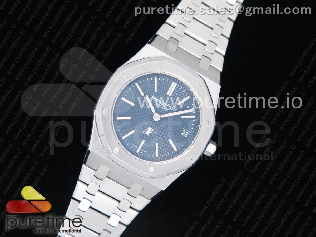 JF공장 오데마피게 로얄오크 15202 39MM 블루 Royal Oak 39mm 15202 SS JF 1:1 Best Edition Blue Textured Dial on SS Bracelet A2121