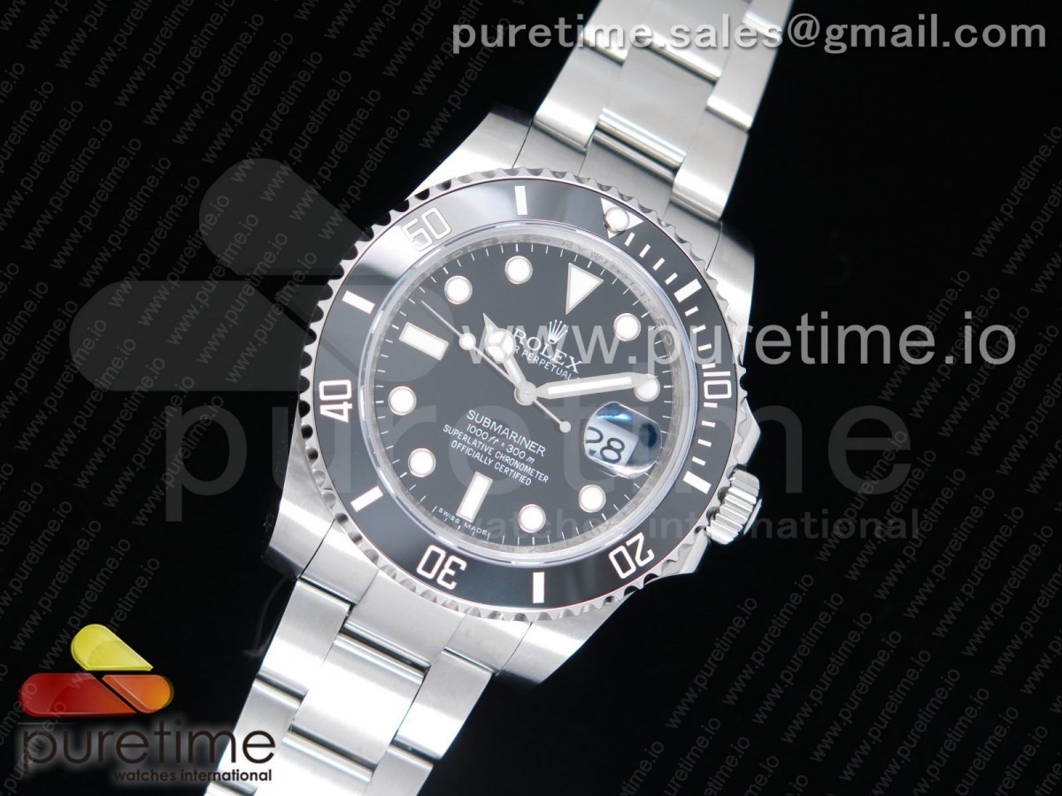 VR공장 롤렉스 서브마리너 블랙 904L 3135 Submariner 116610 LN Black Ceramic VRF 904L 1:1 Best Edition on SS Bracelet VR3135