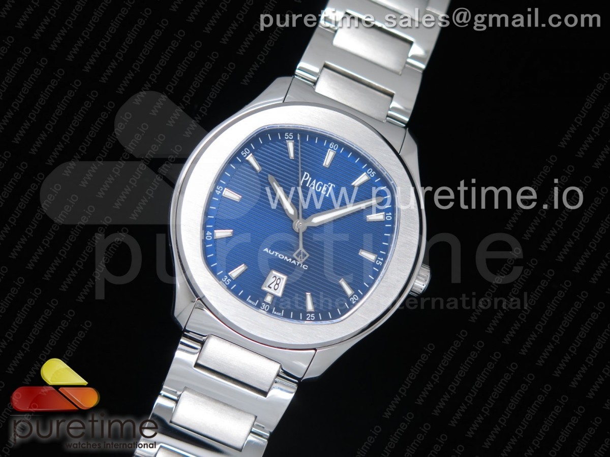 MK공장 피아제 폴로 42MM Piaget Polo S 42mm SS MKF 1:1 Best Edition Blue Textured Dial on SS Bracelet A1110P