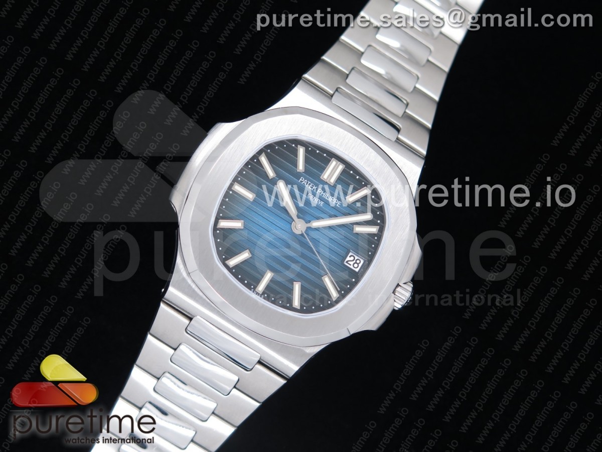 MK공장 파텍필립 노틸러스 V6 Nautilus Jumbo 5711 MKF 1:1 Best Edition Blue Textured Dial on SS Bracelet A324 Clone V6