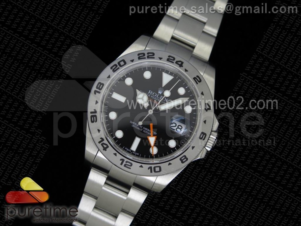 눕공장 롤렉스 익스플로러2 42 블랙다이얼 Explorer II 42mm 216570 1:1 Noob Best Edition Black Dial A3187 (Correct Hand Stack)