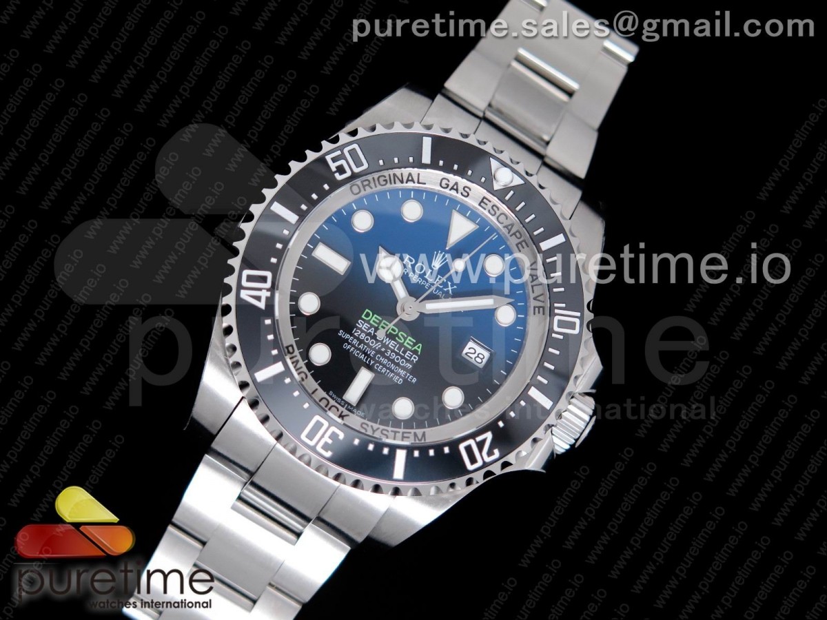 VR공장 롤렉스 씨드웰러 116660 디블루 블랙 다이얼 브레이슬릿 Sea-Dweller 116660 'D-Blue' VRF 1:1 Best Edition Black/Blue Dial on SS Bracelet A2836