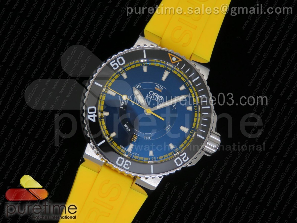 오리스 그레이트 배리어 리프 블랙 다이얼 Great Barrier Reef Limited Edition II SS Black Dial on Yellow Rubber Strap A2836