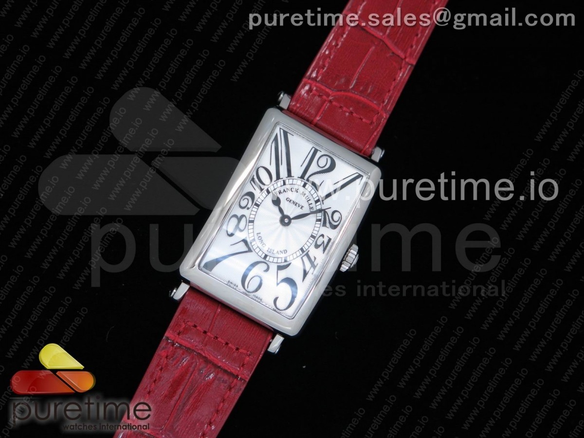 GF공장 프랭크뮬러 롱 아일랜드 952쿼츠 레드 long Island 952QZ SS GF 1:1 Best Edition on Red Leather Strap Swiss Quartz