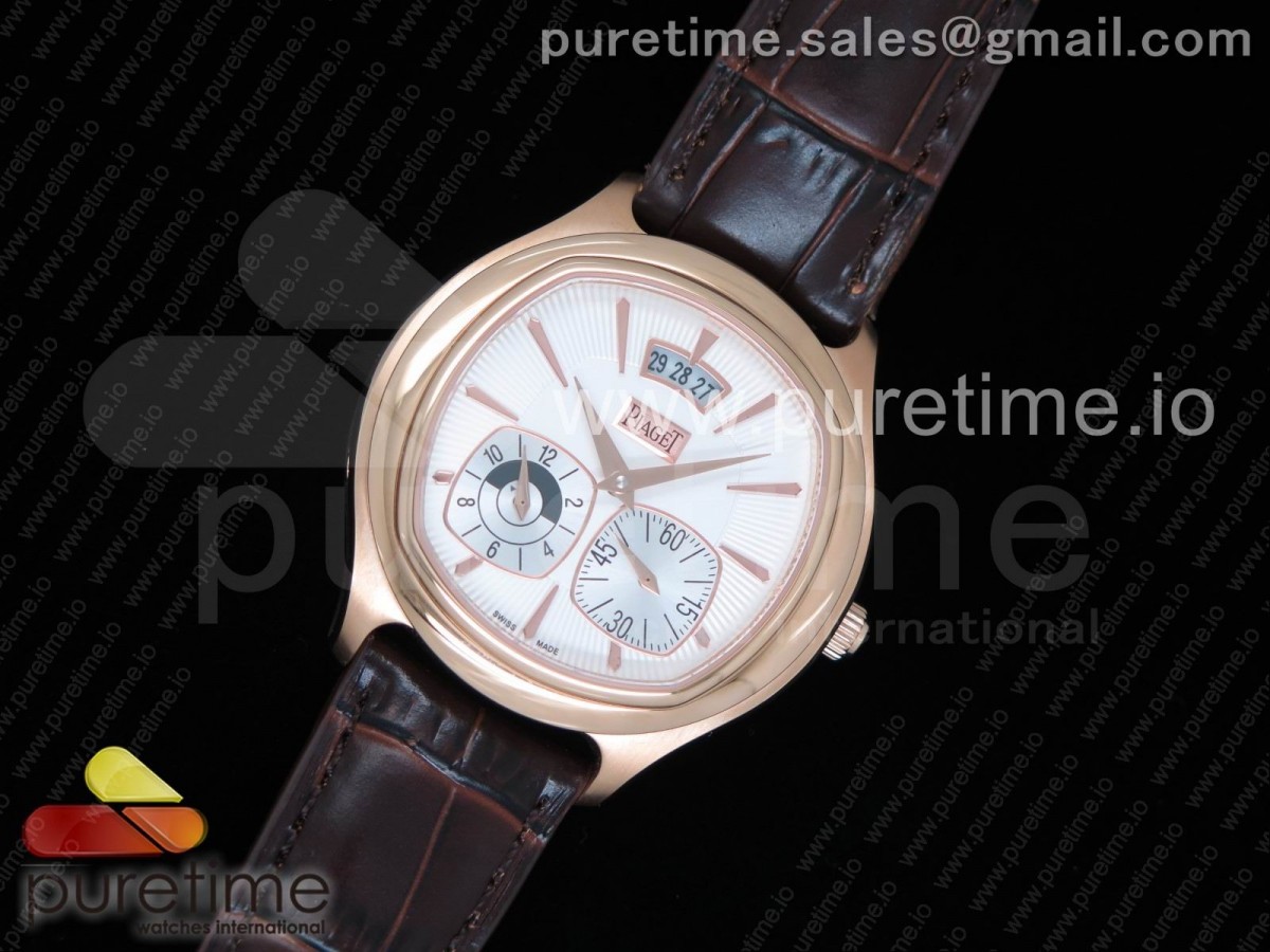 TW공장 피아제 블랙타이 화이트 다이얼 브라운 레더 스트랩 Black-Tie RG TWF Best Edition White Dial on Brown Leather Strap Cal.850P