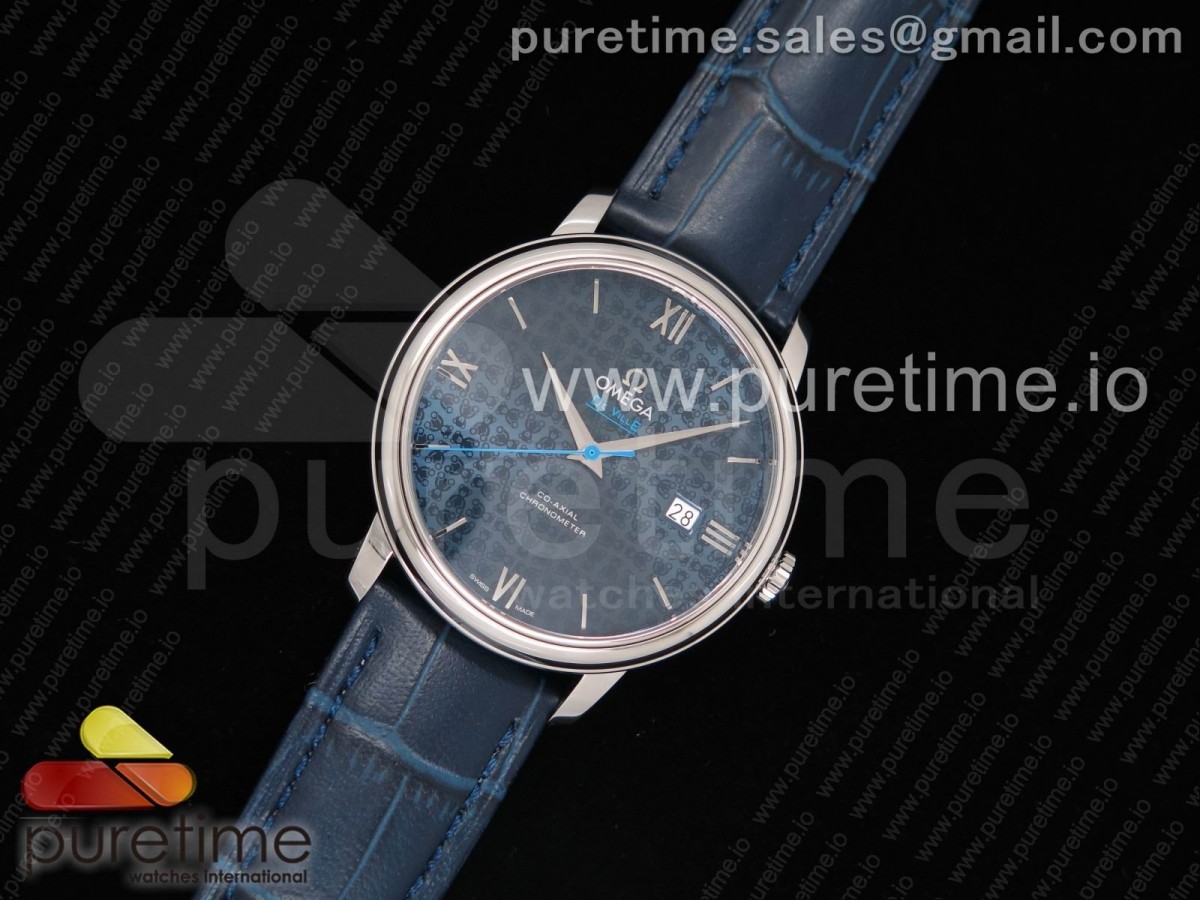 RX공장 오메가 드빌 프레스티지 오리비스 De Ville Prestige Orbis Collection RXW 1:1 Best Edition on Blue Leather Strap A2892