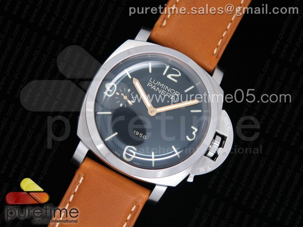 눕공장 파네라이 PAM127 E  브라운 레더 스트랩 PAM127 E Noob 1:1 Best Edition on Brown Leather Strap A6497 with Y-Incabloc