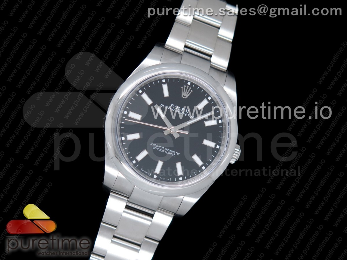 GM공장 롤렉스 오이스터퍼페츄얼 39MM 블랙다이얼 904L / Oyster Perpetual 39mm 114300 GMF Best Edition Black Dial on SS Bracelet SA3132