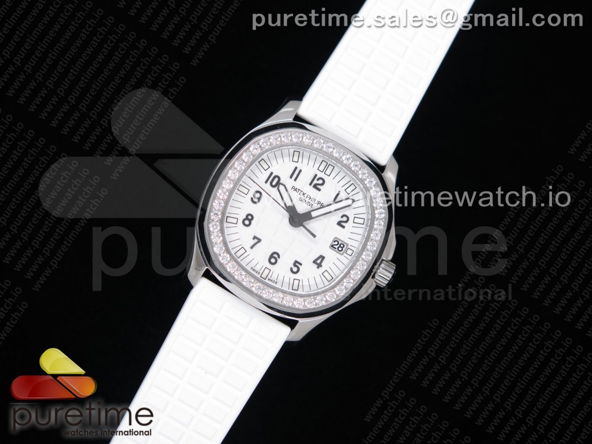 PP공장 파텍필립 아쿠아넛 화이트텍스쳐다이얼 러버 / Aquanaut 5067A SS PPF 11 Best Edition White Textured Dial on White Rubber Strap AE23