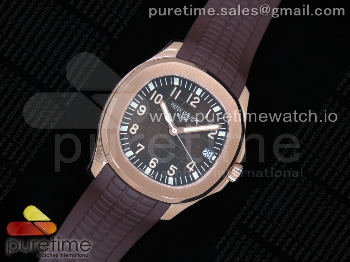 ZF공장 파텍필립 아쿠아넛 로즈골드 브라운다이얼 러버 / Aquanaut 5167R RG ZF 11 Best Edition Brown Dial on Brown Rubber Strap 324CS (Free box)