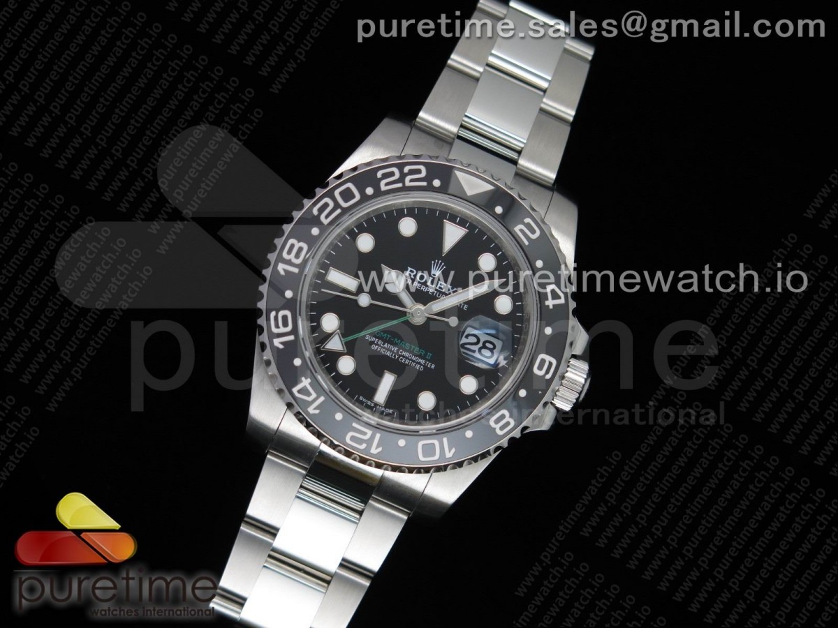 AR공장 GMT마스터2 블랙다이얼  브슬 / GMT-Master II 116710 LN Black Ceramic 904L Steel ARF 11 Best Edition SH3186 CHS