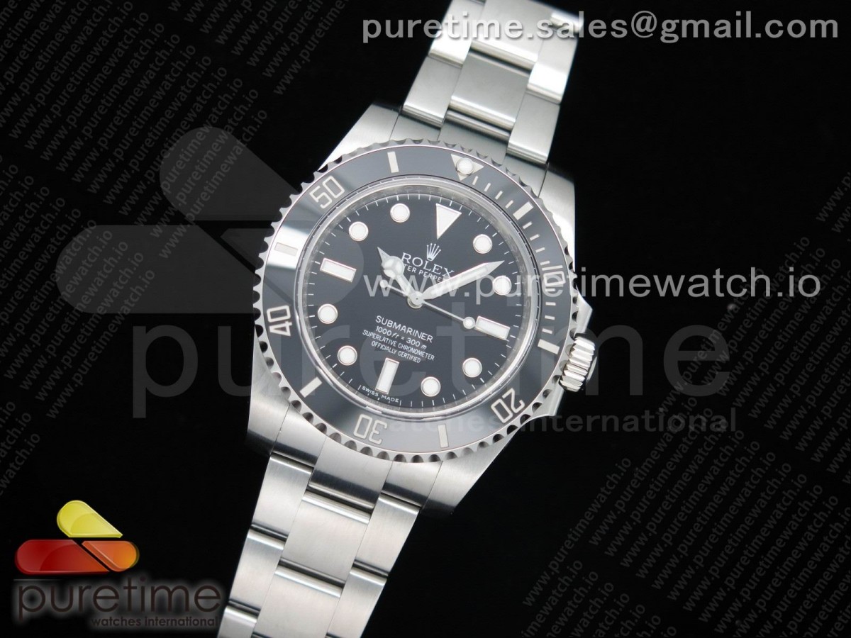 눕공장 V10 롤렉스 서브마리너 논데이트 블랙다이얼 브슬 / Submariner 114060 No Date Black Ceramic Noob 11 Best Edition 904L SS Case and Bracelet SA3130 V10