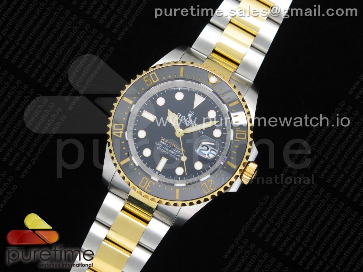 TW공장 롤렉스 씨드웰러 옐로우골드 콤비 / Sea-Dweller 126603 Two Tone SSYG TWF Best Edition Black Dial on SSYG Bracelet A2836