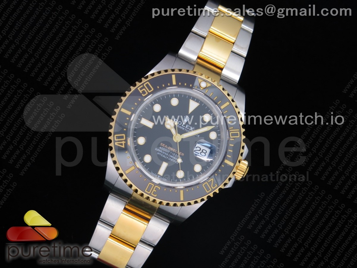 D1공장 롤렉스 씨드웰러 옐로우골드 포금 / Sea-Dweller Two Tone SSYG 126603 D1F Best Edition Black Dial on SSYG Bracelet A2836