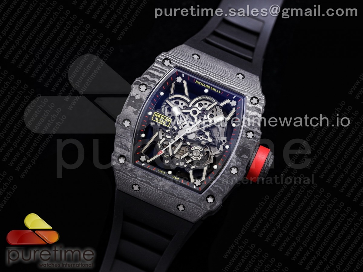 ZF공장 V3 RM035-02 NTPT 스켈레톤다이얼 블랙러버 / RM035-02 Real NTPT ZF 11 Best Edition Skeleton Dial on Black Rubber Strap NH05A V3