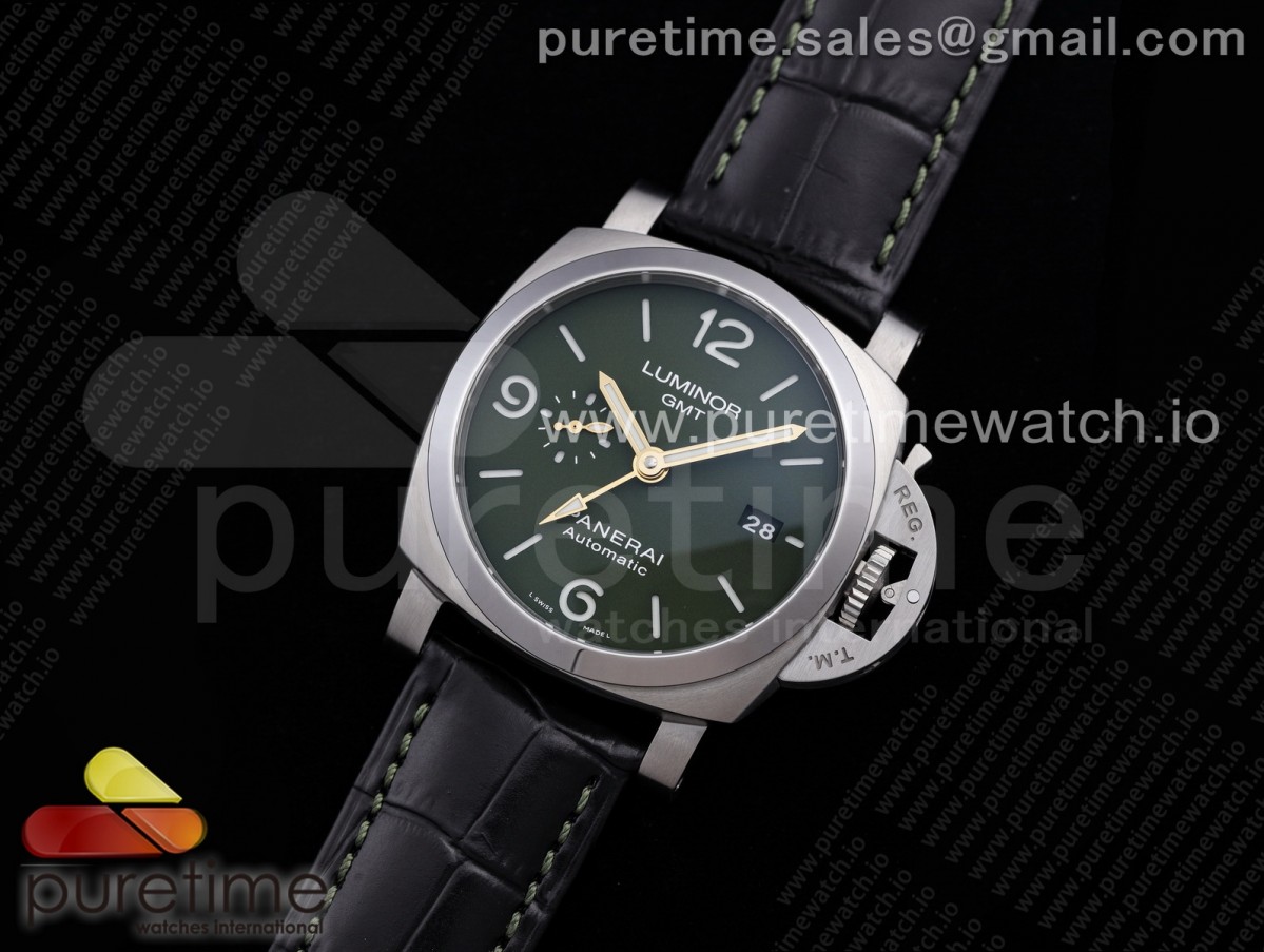 VS공장 파네라이 PAM1056 GMT 그린다이얼 / PAM1056 V GMT VSF 11 Best Edition Green Dial on Black Leather Strap P.9011 Super Clone