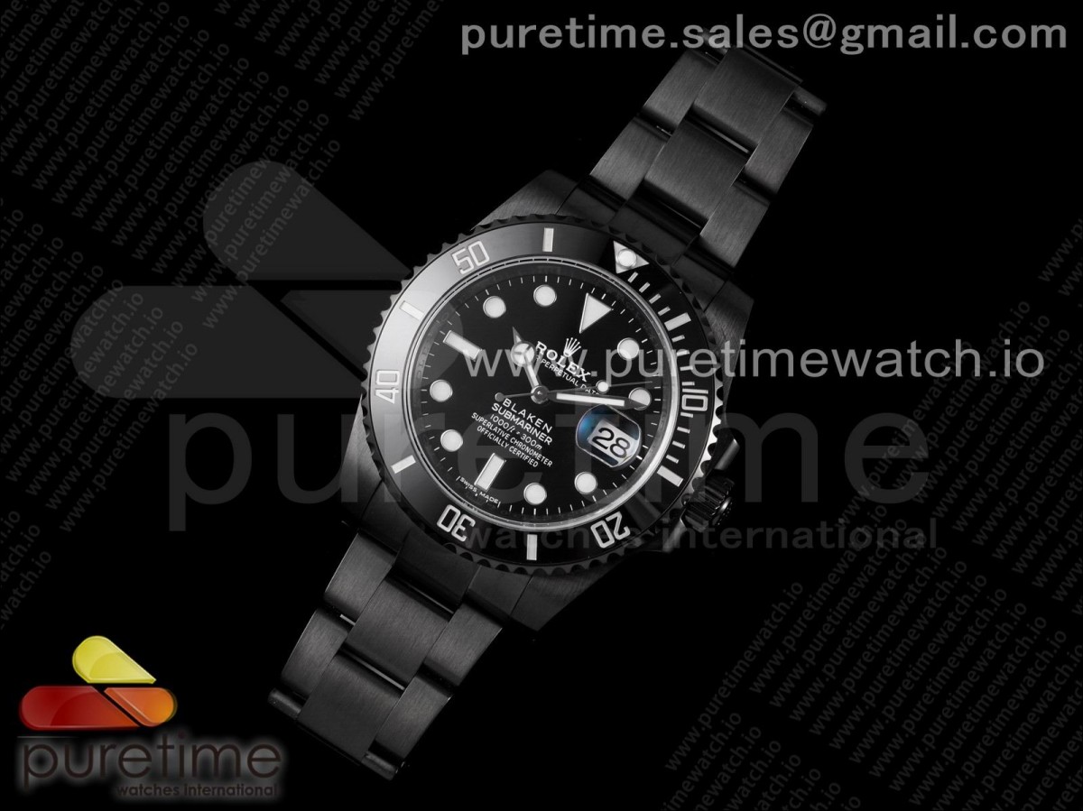 V6공장 롤렉스 서브마리너 PVD 브슬 904L 2824 / Submariner 116610 PVD Blaken All Black Ceramic 904L Steel V6F 11 Best Edition A2824