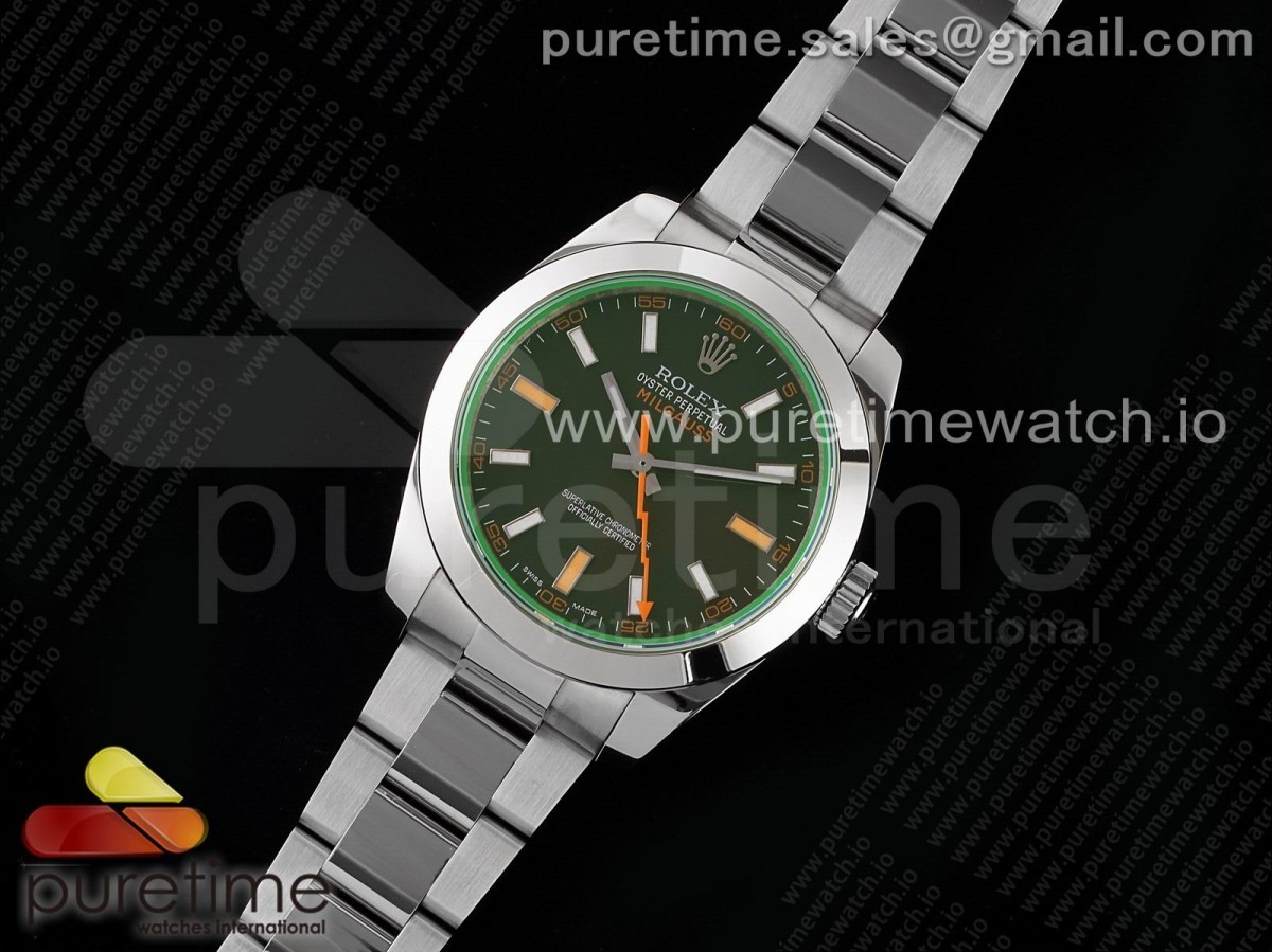 AR공장 롤렉스 밀가우스 블랙다이얼 브슬 3131 / Pre-Order Milgauss 116400 GV 904L Steel ARF 11 Best Edition Black Dial on Bracelet SH3131