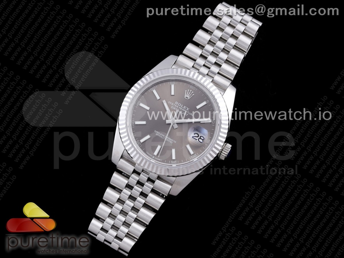 AR공장 V3 롤렉스 데이저스트 41MM 브슬 그레이바인덱스 쥬빌레 904L 2824 / New DateJust 41 126334 ARF 11 Best Edition 904L Steel Gray Dial on Jubilee Bracelet A2824