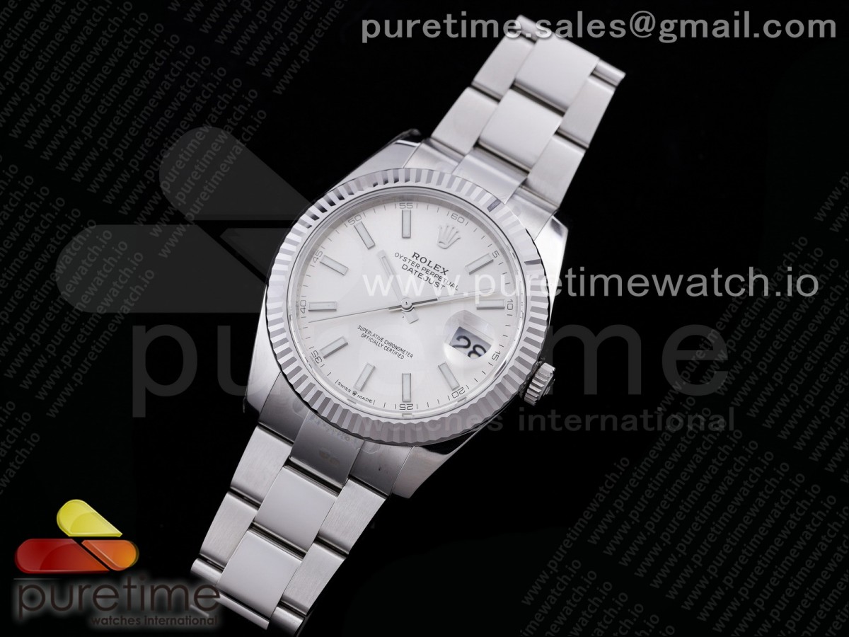 AR공장 V3 롤렉스 데이저스트 41MM 브슬 실버바인덱스 오이스터 904L 2824 / New DateJust 41 126334 ARF 11 Best Edition 904L Steel Silver Dial on Oyster Bracelet A2824