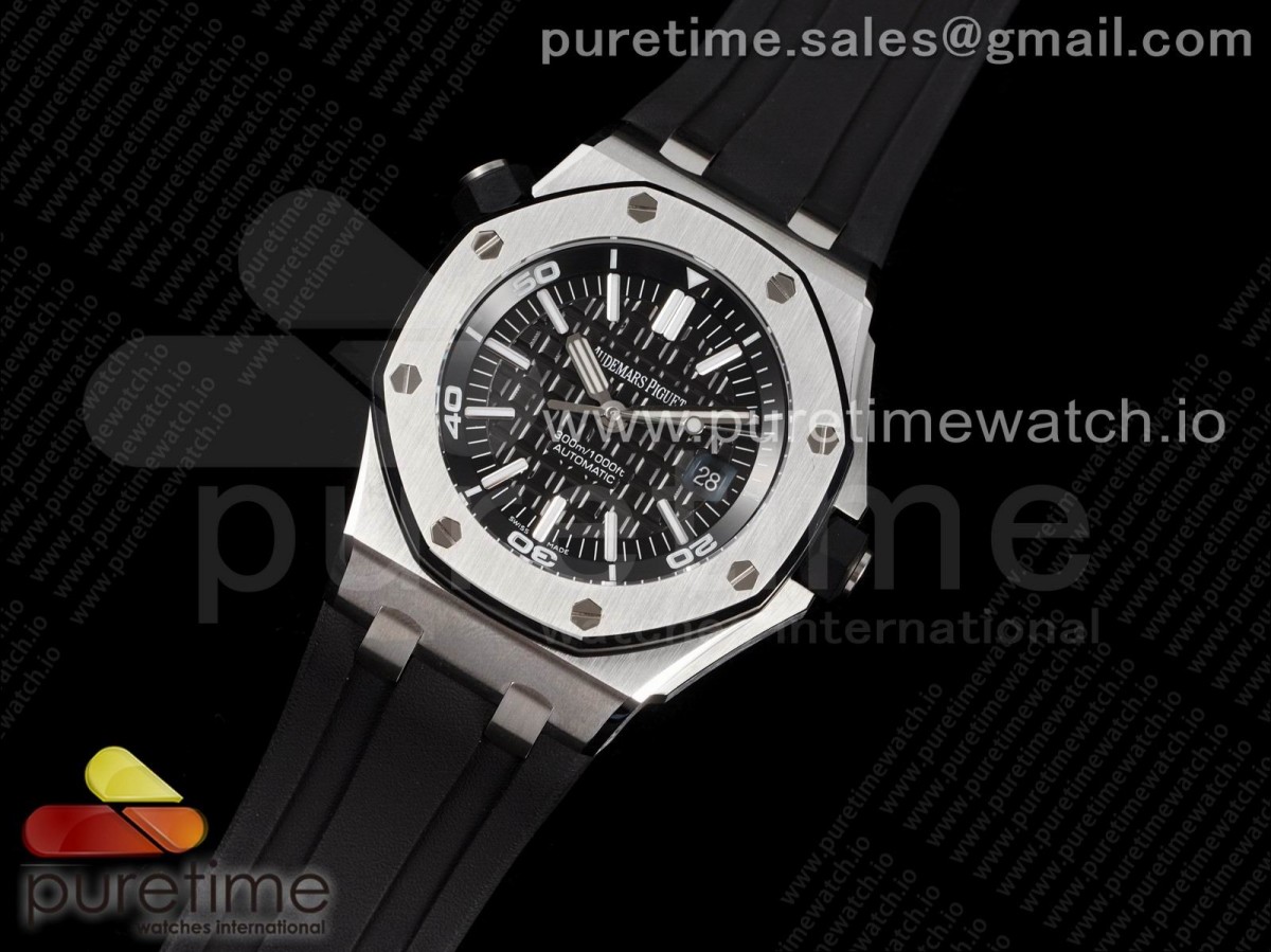 JF공장 V10 오데마피게 로얄오크 오프쇼어 다이버 15703 러버 / Royal Oak Offshore Diver 15703 JF 11 Best Edition on Rubber Strap A2824 V10