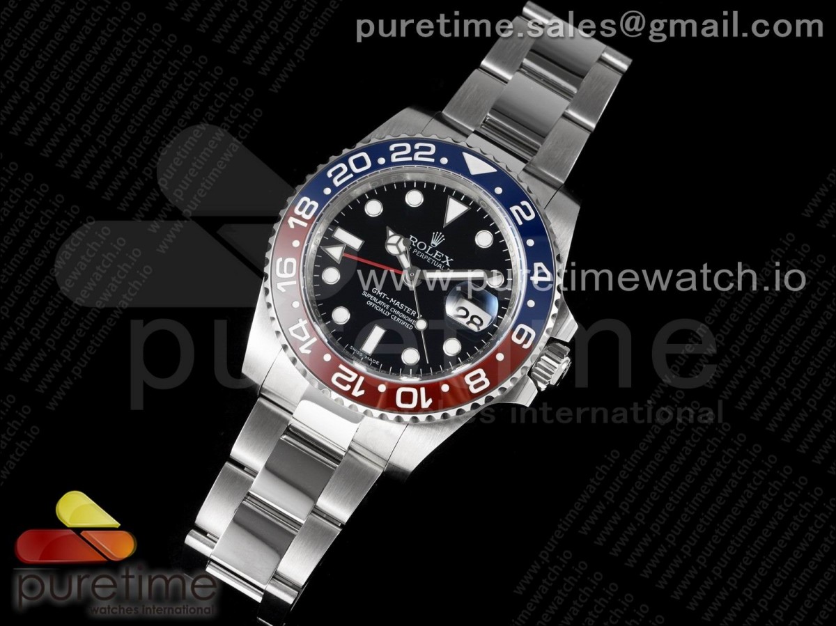 눕공장 V11 롤렉스 GMT마스터 2 레드앤블루 펩시 블랙다이얼 3285 / GMT-Master II 116719 BLRO RedBlue Ceramic 904L 11 Noob Best Edition Black Dial SA3186 V11 CHS