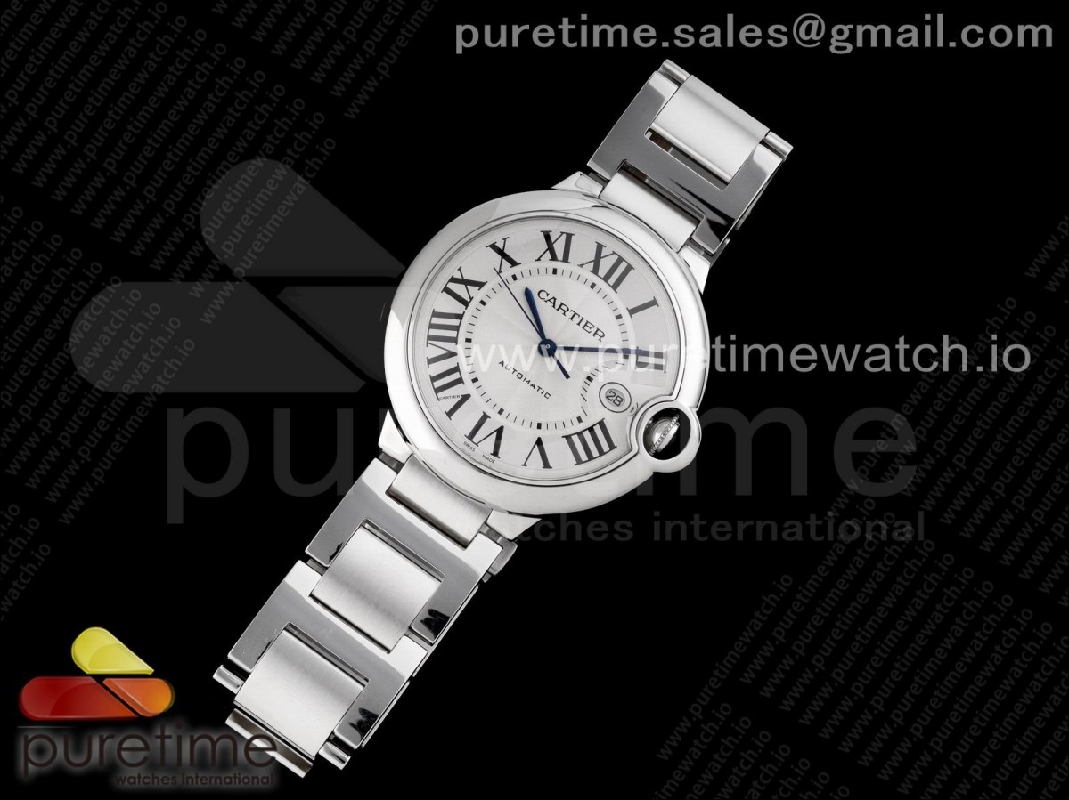 AF공장 V4 까르띠에 발롱블루 42MM 브슬 2824 / Ballon Bleu 42mm SS AF 11 Best Edition White Texture Dial on SS Bracelet A2824 V4